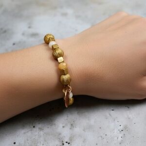 Brown and copper bracelet